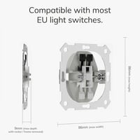 IYOKI Pro Switch Cover Philips Smart Button kapcsolóvédő, Hue kompatibilis adapter, 1-sebességes, matt műanyag, 2 darabos csomag 7