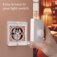IYOKI Pro Switch Cover Philips Smart Button kapcsolóvédő, Hue kompatibilis adapter, 1-sebességes, matt műanyag, 2 darabos csomag 4