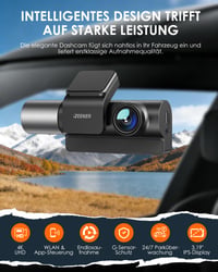 Autokamera iZEEKER 4K s 32GB kartou, 3-kanálová palubná kamera (predná, zadná a vnútorná), WiFi 6, IR nočné videnie, G-senzor, parkovací režim, WDR 2
