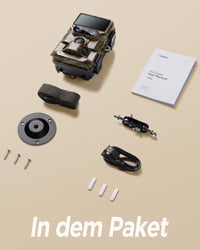 iZEEKER 4K 48MP WiFi vadkamera, dupla lencsével és éjjellátóval, 32GB SD-kártyával 9