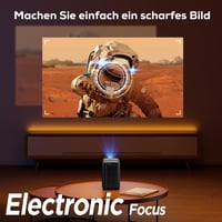 iZEEKER Netflix WiFi Bluetooth projektor Full HD 1080P 4K 18000 lúmenov, elektrické zaostrovanie, 4D korekcia lichobežníkového skreslenia, kompatibilný s Androidom, PC a USB 6