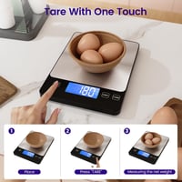izeyu Digitális Konyhai Mérleg USB-C 15kg Precíziós Élelmiszer Mérő 7
