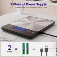 izeyu Digitális Konyhai Mérleg USB-C 15kg Precíziós Élelmiszer Mérő 4