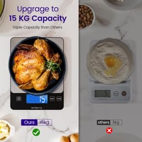 izeyu Digitális Konyhai Mérleg USB-C 15kg Precíziós Élelmiszer Mérő 3