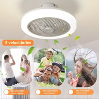IZOWE RGB LED Mennyezeti Ventilátor 45cm Távirányítóval Dimmelhető Lámpa 4