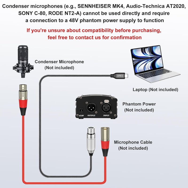 J&D USB-C XLR mikrofon kábel 2m, iPhone 16/17 és MacBook kompatibilis