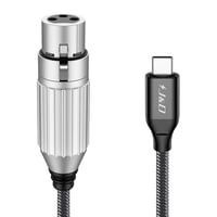 J&D USB-C XLR mikrofon kábel 2m, iPhone 16/17 és MacBook kompatibilis 1