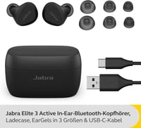 Jabra Elite 3 Active vezeték nélküli fülhallgató ANC zajszűréssel és vízálló sportdesignnal - black, Elite 3 2