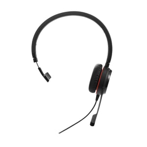 Jabra Evolve 30 II Mono slušalice – mikrofon s funkcijom poništavanja buke, LED indikatori, USB-C/A priključak, crne – certificirane za jedinstvenu komunikaciju