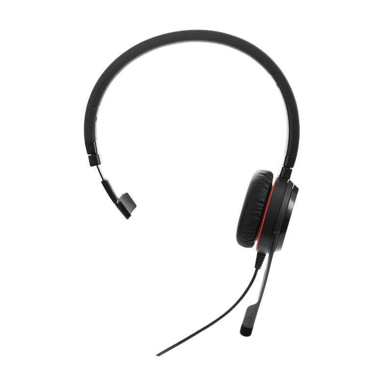 Náhlavná súprava Jabra Evolve 30 II Mono – mikrofón s potlačením hluku, LED indikátory, konektor USB-C/A, čierna – certifikovaná pre zjednotenú komunikáciu