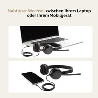 Náhlavná súprava Jabra Evolve 30 II Mono – mikrofón s potlačením hluku, LED indikátory, konektor USB-C/A, čierna – certifikovaná pre zjednotenú komunikáciu 7