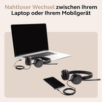 Stereo headset Jabra Evolve 30 II UC s mikrofónom s potlačením hluku, LED indikátorom, USB-C/A konektorom, čierny 7