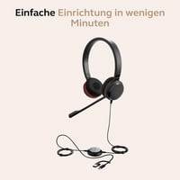 Stereo headset Jabra Evolve 30 II UC s mikrofónom s potlačením hluku, LED indikátorom, USB-C/A konektorom, čierny 6