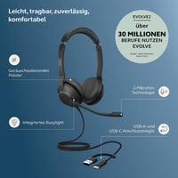 Káblová stereofónna náhlavná súprava Jabra Evolve2 30 SE s potlačením hluku mikrofónu, čierna 2