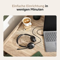 Káblový stereo headset Jabra Evolve2 30 SE s potlačením hluku, technológiou 2 mikrofónov, káblom USB-A, pre platformy UC, čierny 6