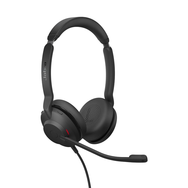 Káblový stereo headset Jabra Evolve2 30 SE s potlačením hluku, technológiou 2 mikrofónov, káblom USB-A, pre platformy UC, čierny