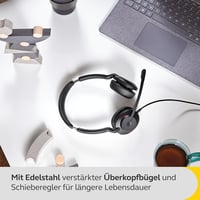 Káblový stereo headset Jabra Evolve2 30 SE s potlačením hluku, technológiou 2 mikrofónov, káblom USB-A, pre platformy UC, čierny 8
