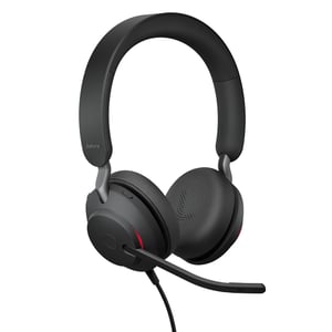 Jabra Evolve2 40 SE žičane stereo slušalice s tehnologijom uklanjanja buke, sustavom s 3 mikrofona i USB-C kabelom, MS Teams certificirane, crne