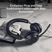 Káblový stereo headset Jabra Evolve2 40 SE s potlačením hluku, technológiou 3 mikrofónov a USB-C káblom, certifikovaný pre MS Teams, čierny 7