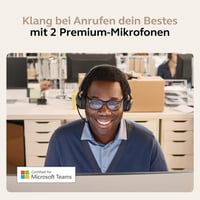 Bezdrôtové stereofónne slúchadlá Jabra Evolve2 55 s technológiou Bluetooth, mikrofónom s potlačením hluku, ANC, certifikáciou MS Teams, 18-hodinovou výdržou batérie, čierne 4