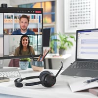 Bezdrôtové stereofónne slúchadlá Jabra Evolve2 55 s technológiou Bluetooth, mikrofónom s potlačením hluku, ANC, certifikáciou MS Teams, 18-hodinovou výdržou batérie, čierne 2