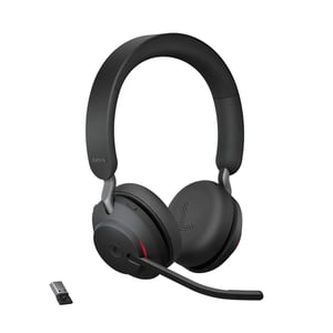 Jabra Evolve2 65 MS Stereo bežične PC slušalice, s uklanjanjem buke, certificirane za Microsoft Teams, USB-A Bluetooth adapter, crne