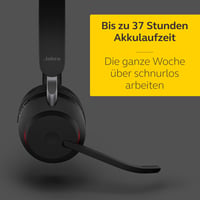 Căști mono wireless Jabra Evolve2 65 cu microfon, USB-A, Negru 5