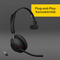 Căști mono wireless Jabra Evolve2 65 cu microfon, USB-A, Negru 7