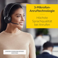 Căști mono wireless Jabra Evolve2 65 cu microfon, USB-A, Negru 3
