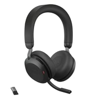 Bezdrôtové slúchadlá Jabra Evolve2 75 s aktívnym potlačením hluku, USB-A – čierne 1