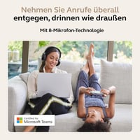 Jabra Evolve2 75 vezeték nélküli PC fejhallgató aktív zajszűréssel és Teams kompatibilitás - Optimised for Microsoft Teams, Teams, USB-A dongle 4