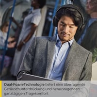 Jabra Evolve2 75 vezeték nélküli PC fejhallgató aktív zajszűréssel és Teams kompatibilitás - Optimised for Microsoft Teams, Teams, USB-A dongle 2