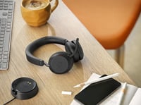 Cască wireless pentru PC Jabra Evolve2 75 cu stație de încărcare, tehnologie cu 8 microfoane, anulare activă a zgomotului, USB-A Bluetooth, compatibilă MS, negru 2