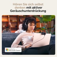 Bezdrôtové slúchadlá Jabra Evolve2 85 s potlačením hluku, certifikáciou Microsoft Teams a USB-A Bluetooth adaptérom, čierne 3