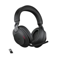 Bezdrôtové slúchadlá Jabra Evolve2 85 s potlačením hluku, certifikáciou Microsoft Teams a USB-A Bluetooth adaptérom, čierne 1