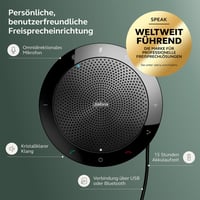 Prenosný konferenčný Bluetooth reproduktor Jabra Speak 510 s USB pripojením pre notebooky, smartfóny a tablety bez dongle adaptéra 2