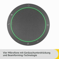 Speakerphone portabil Jabra Speak2 40, 4 microfoane cu anulare a zgomotului, difuzor cu bandă largă de 50 mm, USB-A și USB-C, certificat MS Teams, gri închis 5