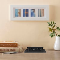 JACEPFY Priză de masă încorporabilă cu 2 prize și 2 porturi USB, cu încărcare USB-C PD18W, prelungitor pop-up negru pentru montare în blat 5