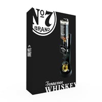 Stalak za Jack Daniel's Single Optic dozator viskija – Masivni drveni držač za bocu s dozatorom od 25 ml 3