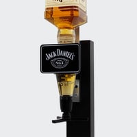 Stalak za Jack Daniel's Single Optic dozator viskija – Masivni drveni držač za bocu s dozatorom od 25 ml 4
