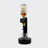 Stalak za Jack Daniel's Single Optic dozator viskija – Masivni drveni držač za bocu s dozatorom od 25 ml 6