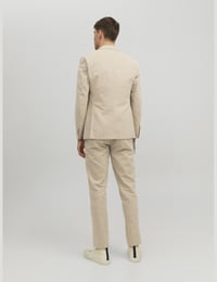 Pantaloni costum bărbați JACK & JONES JPRRIVIERA Slim Fit Alb, mărimea 52 3