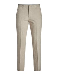 Pantaloni costum bărbați JACK & JONES JPRRIVIERA Slim Fit Alb, mărimea 52 1