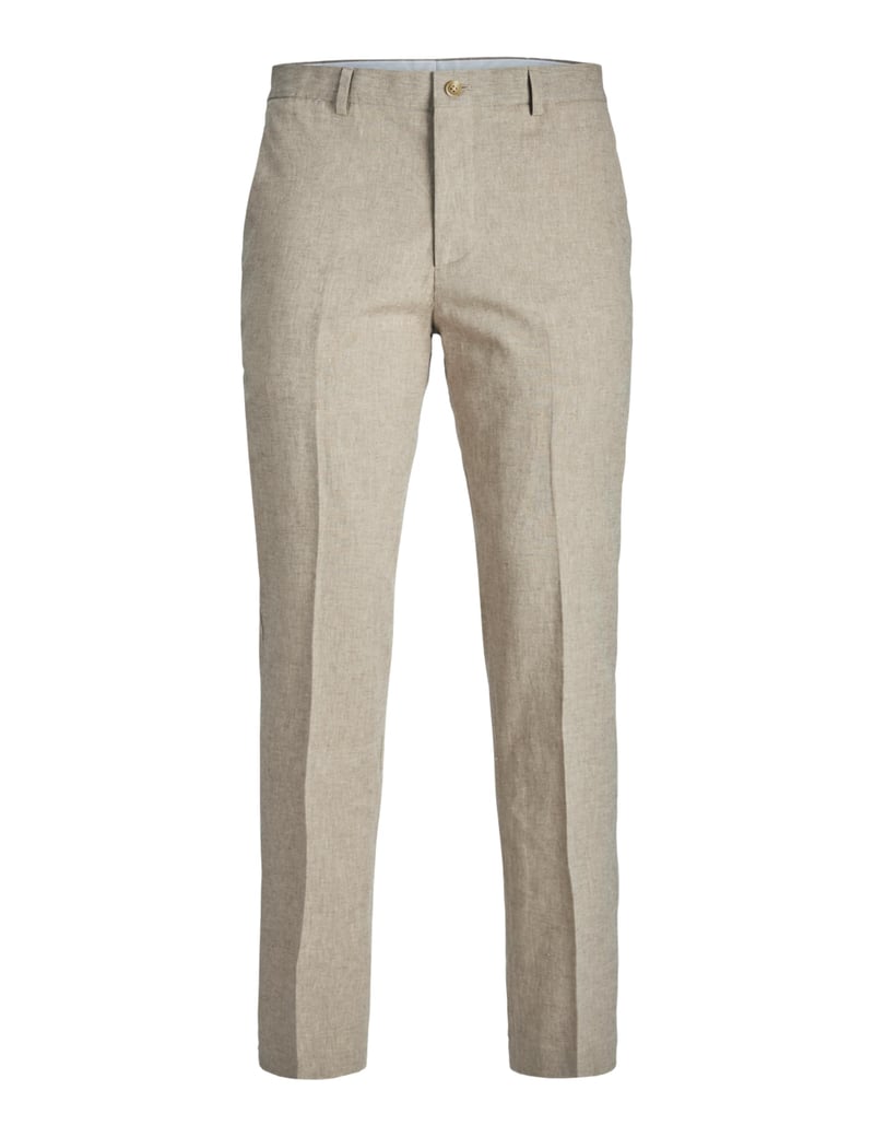 Pantaloni costum bărbați JACK & JONES JPRRIVIERA Slim Fit Alb, mărimea 52