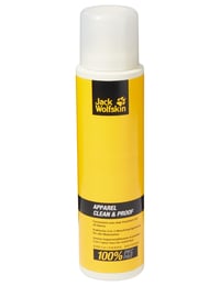 Impregnačný sprej Jack Wolfskin Apparel Clean & Proof 300 ml na textil a oblečenie s vodoodpudivou ochranou 1