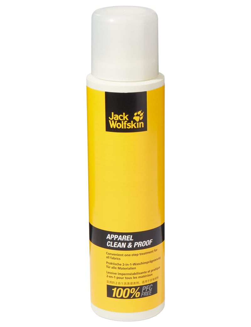 Impregnačný sprej Jack Wolfskin Apparel Clean & Proof 300 ml na textil a oblečenie s vodoodpudivou ochranou