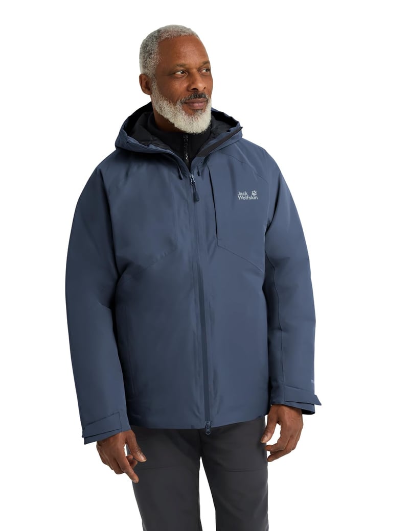 Geacă de puf pentru bărbați Jack Wolfskin Icecape 2L Down Ins - Midnight Sky - mărimea L