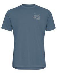 Tricou bărbătesc Jack Wolfskin Vonnan Graphic M - culoare Peak Trail Midnight Sky, mărimea 3XL (EU) 4