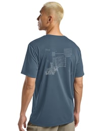 Tricou bărbătesc Jack Wolfskin Vonnan Graphic M - culoare Peak Trail Midnight Sky, mărimea 3XL (EU) 2