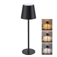 JACKYLED bezdrôtová nabíjateľná LED stolná lampa, 5000 mAh, stmievateľná – čierna 1